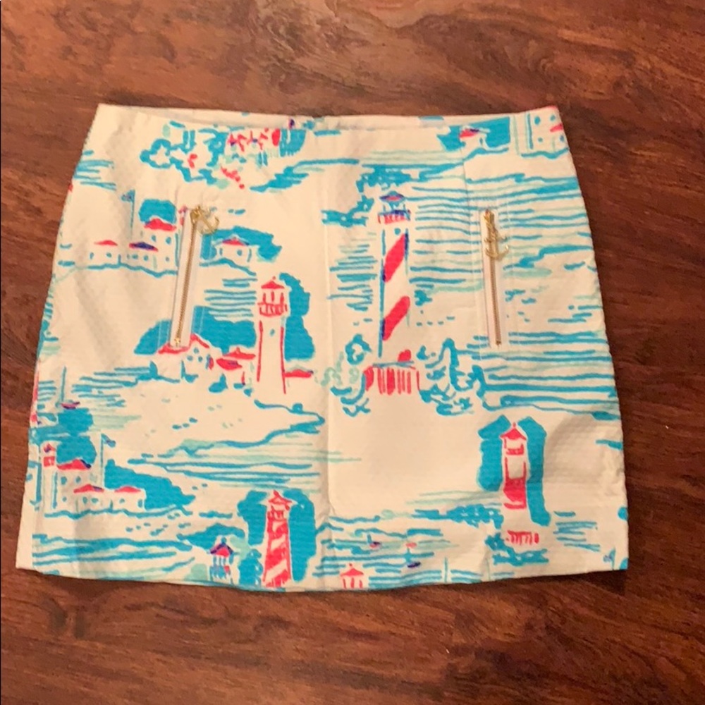 Lilly Pulitzer Mini Skirt *RARE* Print Watch Out